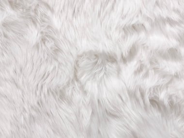 Beyaz yumuşak pamuklu koyun yünü tüylü kürk halı dokusu