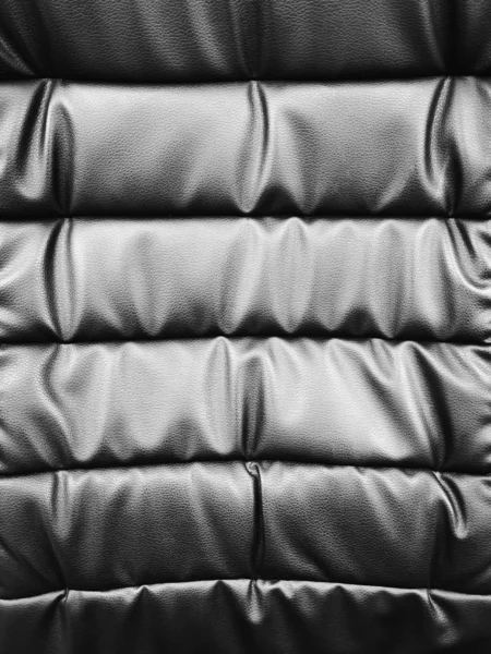 Schwarzes Leder Textur Premium Luxus Oberfläche klassischer Hintergrund — Stockfoto