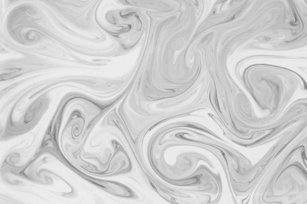 Liquify Swirl Black White Color Art Abstract Pattern Marble Creative — Stock Photo, Image