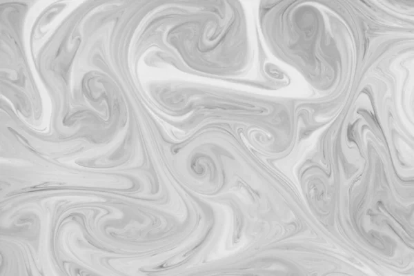 Liquify Swirl Czarno Biały Kolor Art Abstrakcyjny Wzór Marmur Jak — Zdjęcie stockowe