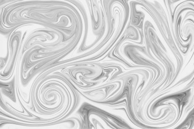 Ürün akıllı telefon ağı ve mobil uygulama için yaratıcı tasarım şablonları gibi Girdap Siyah ve Beyaz Renk Sanatı Soyut Mermerini Sıvılaştır