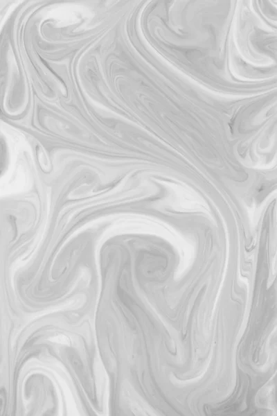 Liquify Swirl Czarno Biały Kolor Art Abstrakcyjny Wzór Marmur Jak — Zdjęcie stockowe