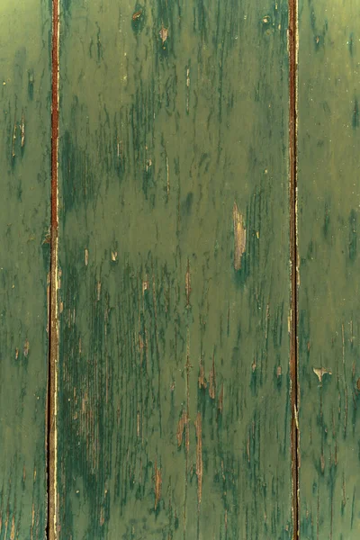 Holzwand Auf Grünem Hintergrund Bemalt — Stockfoto
