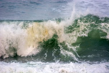 Fas kıyılarında okyanus dalgası