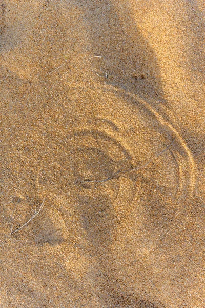 Круглые Следы Травы Песке Франции — стоковое фото