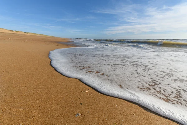 Zeeschuim Het Prachtige Strand Van Atlantische Oceaan Frankrijk — Stockfoto