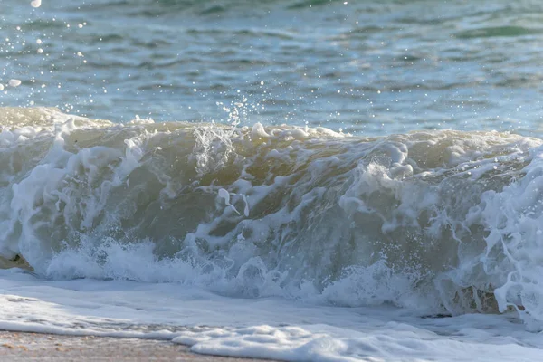 Belle Vague Mer Dans Océan Atlantique Côte Française Près Des — Photo