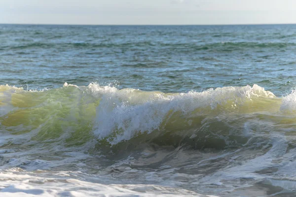 Krásná Mořská Vlna Atlantickém Oceánu Francouzském Pobřeží Blízkosti Sables Olonne — Stock fotografie