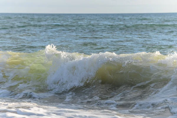 Beautiful Sea Wave Atlantic Ocean French Coast Sables Olonne — стоковое фото