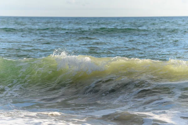 Beautiful Sea Wave Atlantic Ocean French Coast Sables Olonne — стоковое фото