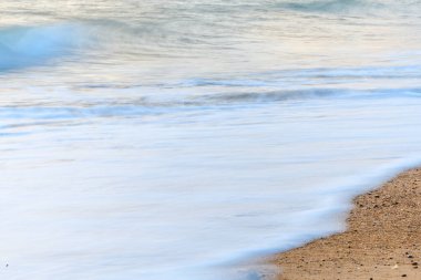 Fransa 'nın Atlantik kıyısındaki kumsal.