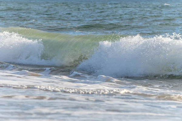 Belle Vague Mer Dans Océan Atlantique Côte Française Près Des — Photo