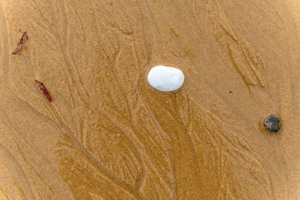 Pebbled Una Playa Océano Atlántico Francia —  Fotos de Stock