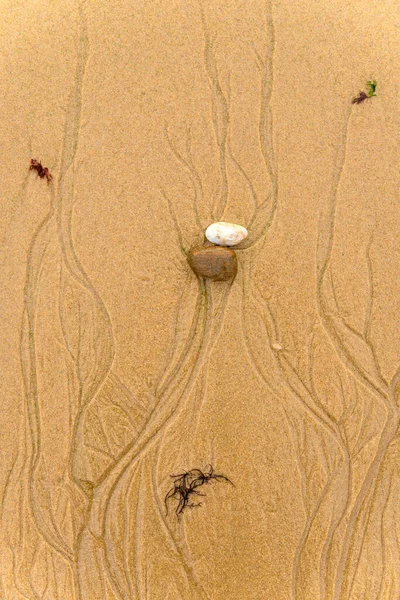 Pebbled Una Playa Océano Atlántico Francia —  Fotos de Stock