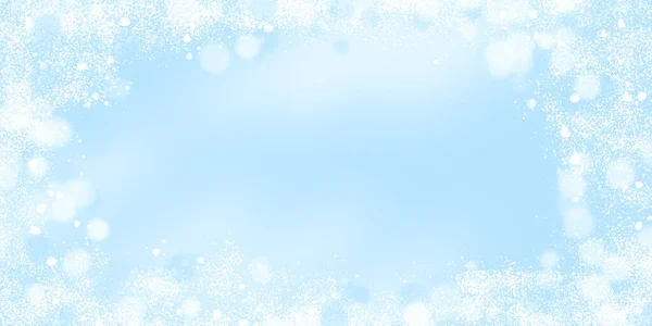 ( 영어 ) Blue defocused background of Christmas greeting card — 스톡 사진