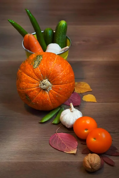 異なる有機野菜とぼやけた組成物 高品質の写真 — ストック写真