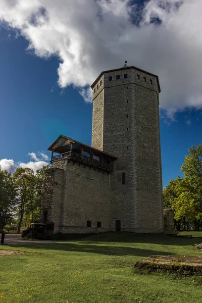 Castelo Paide Centro Estónia Antigo Castelo Património Cultural Dos Cavaleiros — Fotografia de Stock