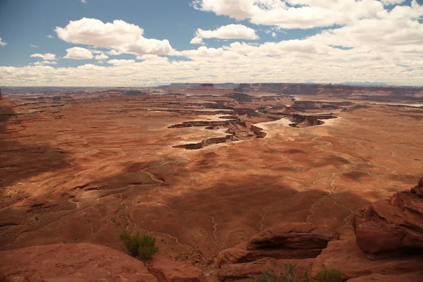 Expansive View Green River Overlook Canyonlands National Park Island Sky — Stockfoto