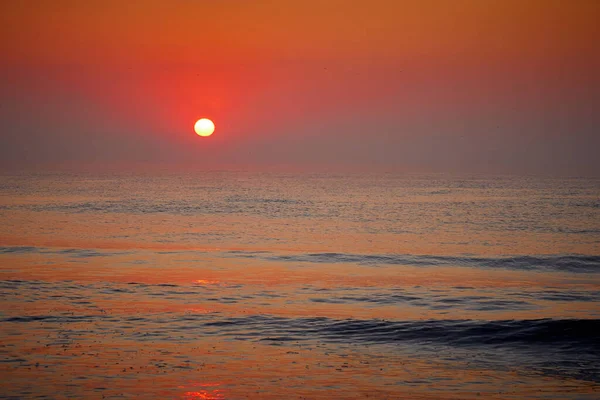 Восход Солнца Черном Море Румынии — стоковое фото