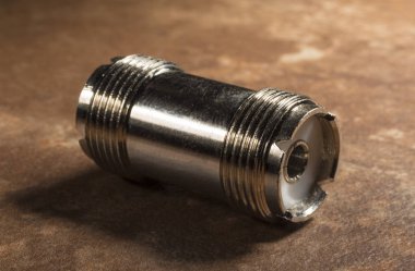 Koaksiyel kablo katılmak için jambon ve Cb radyo için kullanılan çift taraflı bağdaştırıcısı