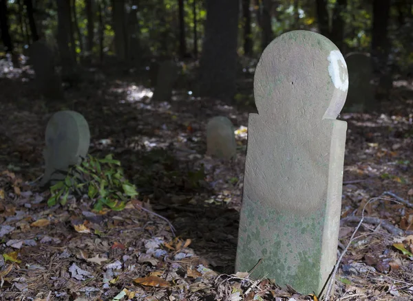 Grave Markers North Carolina Old Scottish Cemetery — Stock Photo, Image