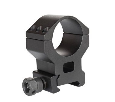 Üsleri ve yüzük bir tüfek manzara ile beyaz üzerine altı civatalar için