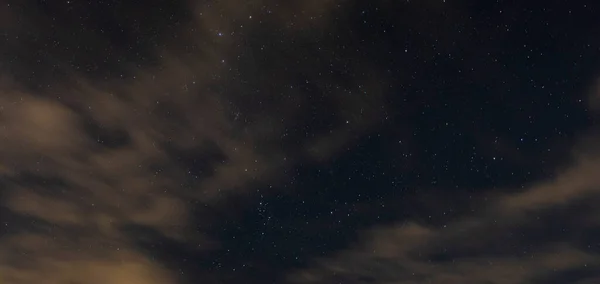 Нічне Небо Зірки Над Озером Тіллері Північна Кароліна — стокове фото