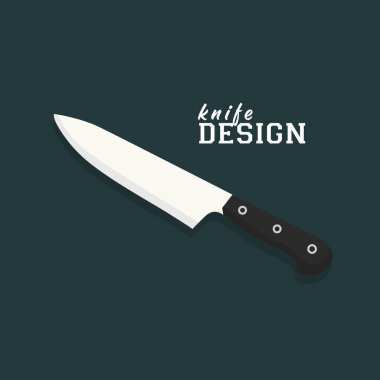 Hobiler ve yemek pişirmek için bıçağın vektör çizimi