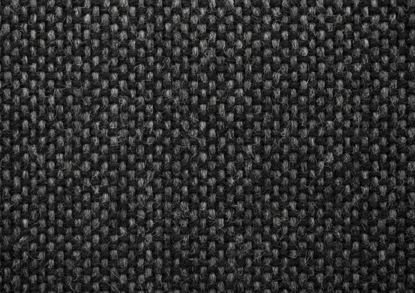 Close Black Dark Grey Textile Texture Background Wallpaper Texture Black — Stock Photo, Image