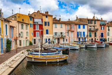 Martigues manzarası, adanın bölgesi, Provence Venedik 'i, Provence' e hoş geldiniz..