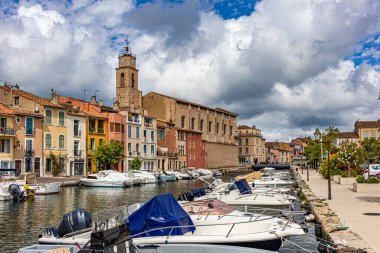 Martigues manzarası, adanın bölgesi, Provence Venedik 'i, Provence' e hoş geldiniz..