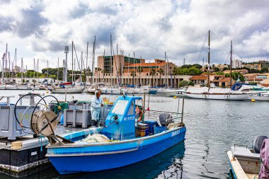 Martigues manzarası, adanın bölgesi, Provence Venedik 'i, Provence' e hoş geldiniz..