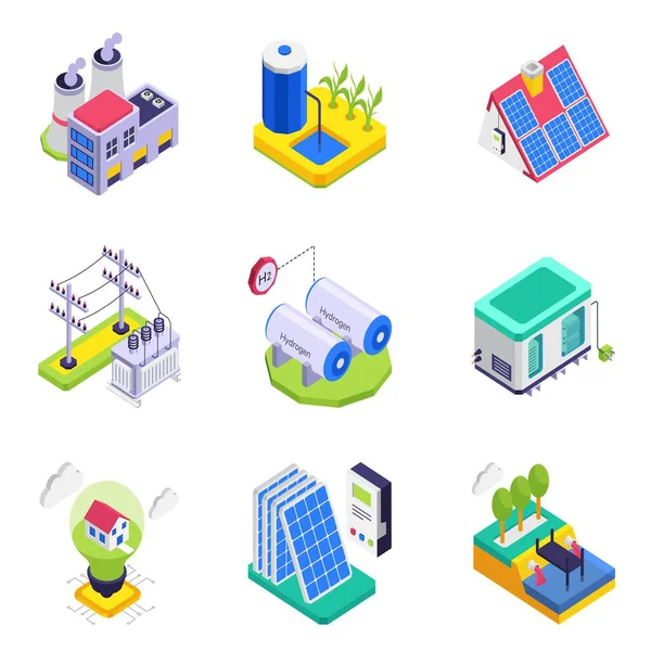 Mali Yönetim izometrik vektör çizimi.