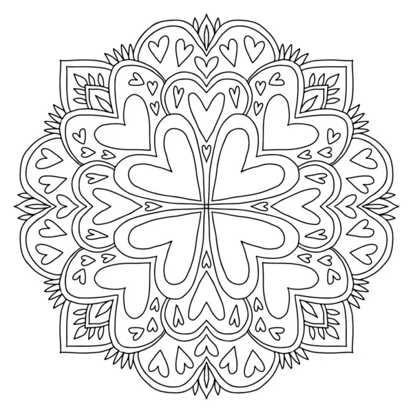 Ornamental Floral Symbol Vector Illustration — Stock Vector