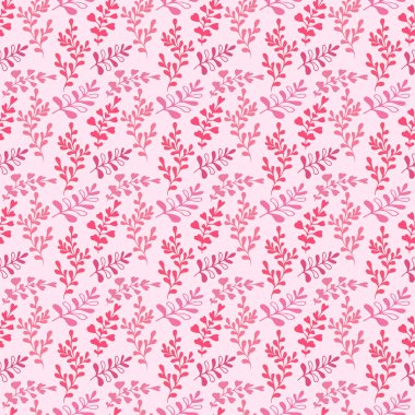 Çiçek dikişsiz desen. Sevimli vektör arka plan inn pembe renk. Tekstil baskı veya ambalaj tasarımı