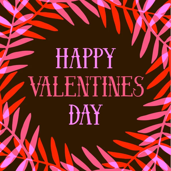 Illustration vectorielle de carte Happy Valentines Day — Image vectorielle