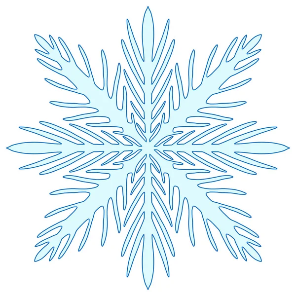 Χιονονιφάδα. Εκτύπωση δημιουργικού νέου έτους — Διανυσματικό Αρχείο