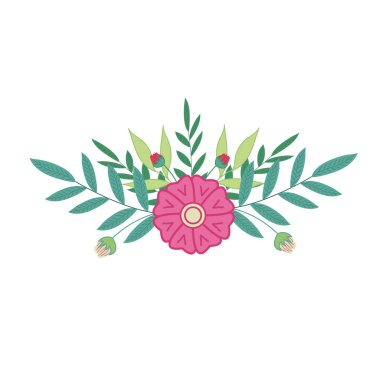 Çiçek vektör Sınır. Davet için Çiçek Tasarım, düğün baskı, logo dekorasyon.