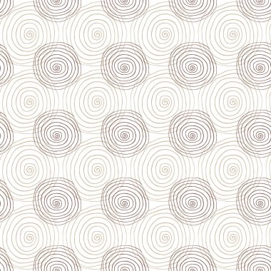 Bej renk spiral dikişsiz desen. Etnik geometrik arka planı tekrarlıyor. Moda baskılar için zarif şablon. Duvar kağıdı için doku, tekstil tasarımı.