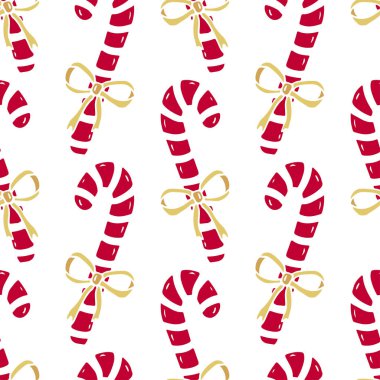 Noel şeker kamışı desen. Parlak Yeni Yıl ambalaj kağıdı.