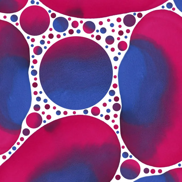 Geometrisk Akvarell Bakgrund Cirkelformer Abstrakt Konsistens För Affisch Eller Förpackning — Stockfoto