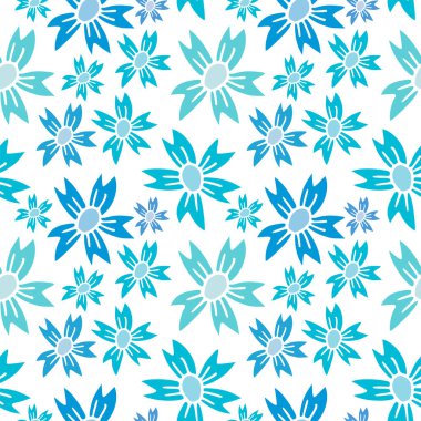 Cornflower dikişsiz desen. Çiçek arka plan. Mavi çiçek deseni