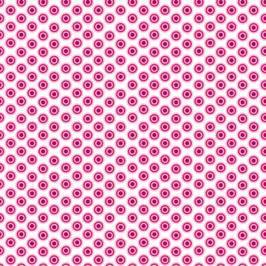 Polka noktaları kusursuz desen. Web tasarımı için retro vektör arka plan. Pembe noktalı desen moda tekstili