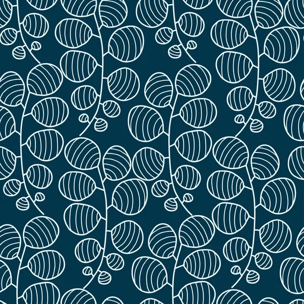 Fondo Floral Sin Costuras Diseño Patrón Vectorial Deja Naturaleza Patrón — Vector de stock