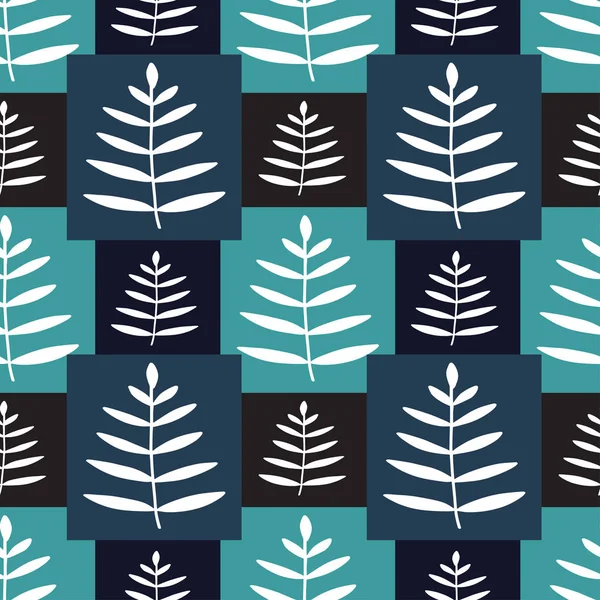 Leaves Seamless Pattern Scandinavian Background Tropical Leaves Pattern Simple Print — Stock Vector