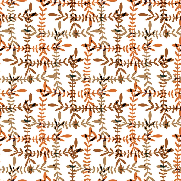 Modèle Sans Couture Automne Conception Fond Minimaliste Modèle Damier Vectoriel — Image vectorielle