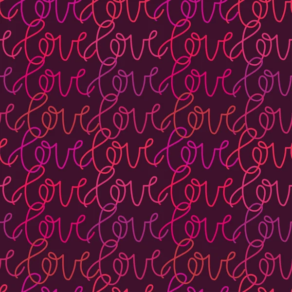 Seamless hearts pattern with Love word. Vector romantic background. Love ornament for wrapping paper. Baby textile design or fashion pattern prints. Valentines day decoration