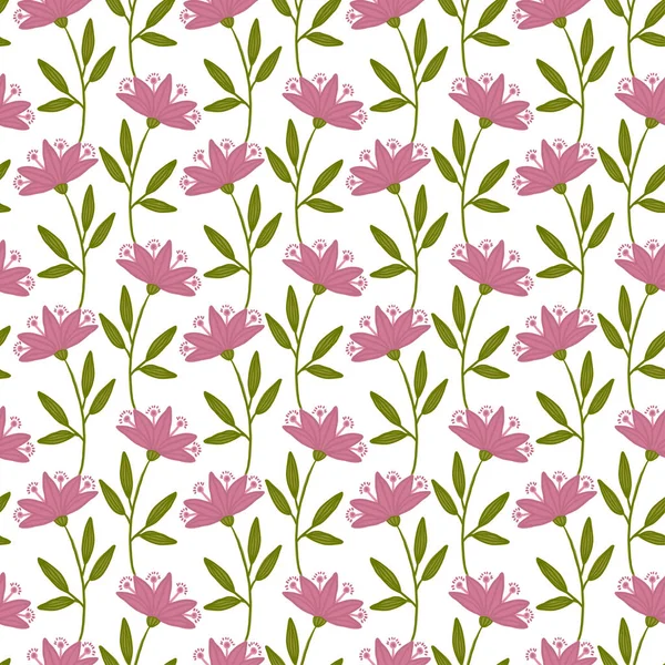 Naadloze Bloemen Patroon Floral Achtergrond Voor Textiel Muur Papier Geschenkverpakking — Stockvector