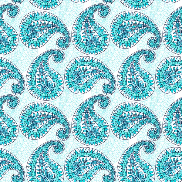 Decoratieve Paisley Patroon Indiase Textiel Ontwerp Paisley Naadloze Patterper Decoratieve — Stockvector