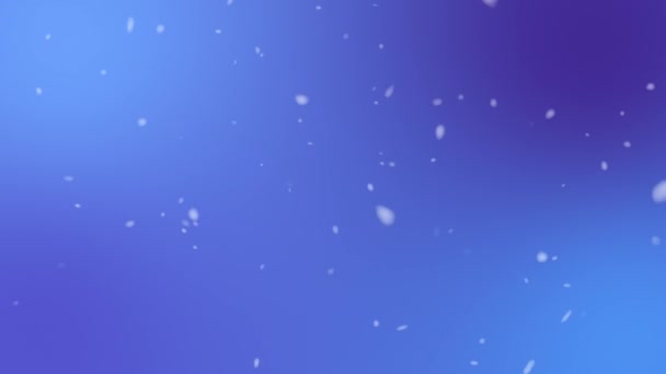 Snow Flakes Falling Sky Motion Graphics Background — 비디오